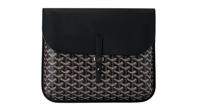 Pre-owned Goyard Women's  Coursier Messenger Bag In Black/tan In Multi