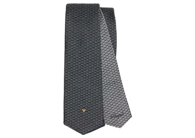 Pre-owned Goyard Women's  Eldredge Bicolore Tie In Grey