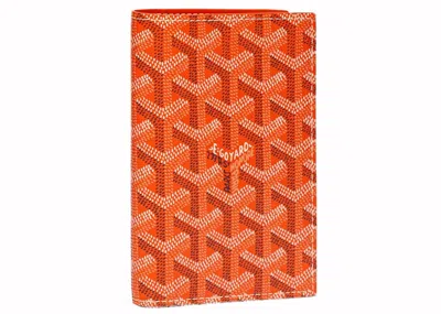 Pre-owned Goyard Women's  Grenelle Passport Cover In Orange