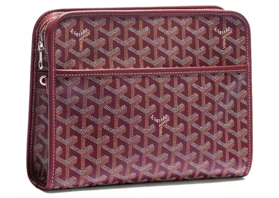 Pre-owned Goyard Women's  Jouvence Toiletry Bag Mm In Purple
