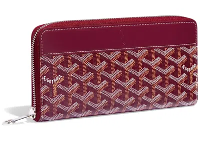 Pre-owned Goyard Women's  Matignon Wallet Gm In Bordeaux