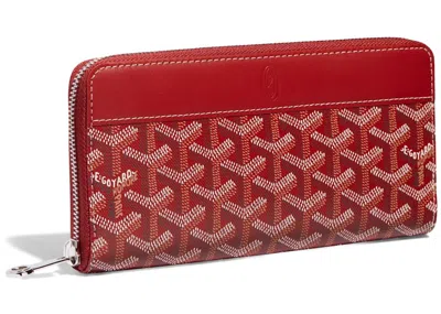 Pre-owned Goyard Women's  Matignon Wallet Gm In Red