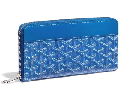 Pre-owned Goyard Women's  Matignon Wallet Gm In Sky Blue