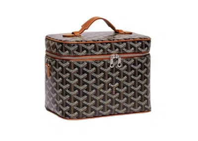 Pre-owned Goyard Women's  Muse Vanity Case In Black/tan