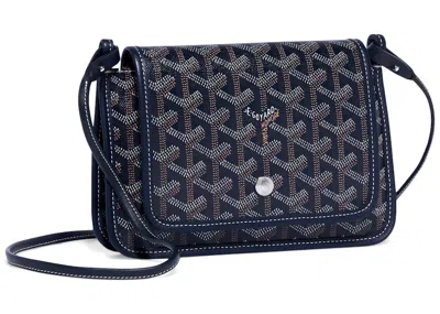 Pre-owned Goyard Women's  Plumet Pouch In Navy Blue