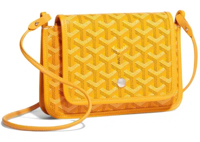 Pre-owned Goyard Women's  Plumet Pouch In Yellow