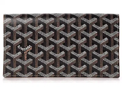 Pre-owned Goyard Women's  Richelieu Wallet Ine In Black/brown In Multi