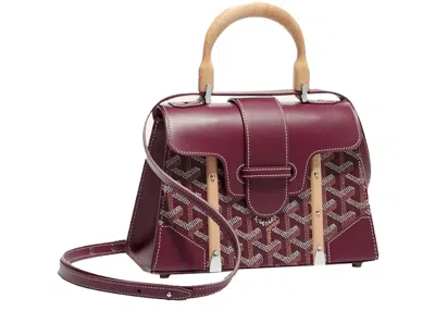 Pre-owned Goyard Women's  Saigon Structure Mini Bag In Burgundy