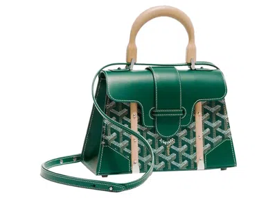 Pre-owned Goyard Women's  Saigon Structure Mini Bag In Green