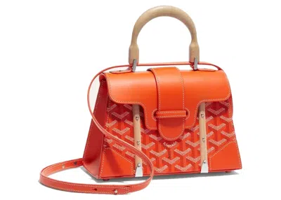 Pre-owned Goyard Women's  Saigon Structure Mini Bag In Orange
