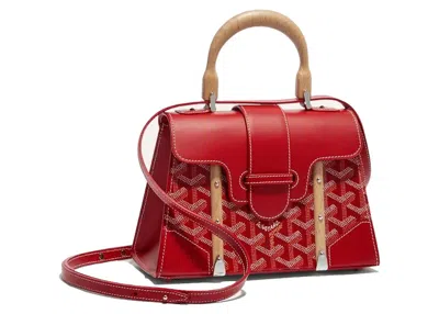 Pre-owned Goyard Women's  Saigon Structure Mini Bag In Red