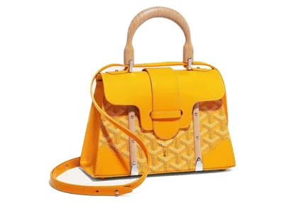 Pre-owned Goyard Women's  Saigon Structure Mini Bag In Yellow