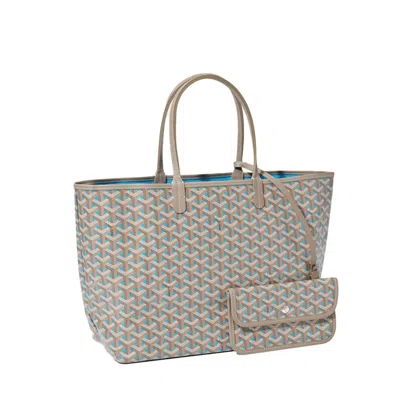 Pre-owned Goyard Women's  Saint Louis Clairevoie Pm Bag In Turquoise In Blue