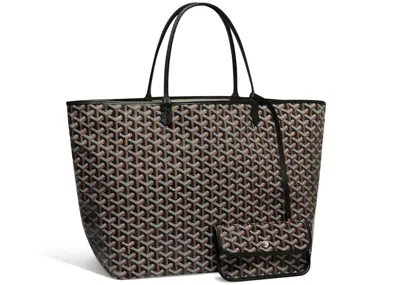 Pre-owned Goyard Women's  Saint Louis Tote Gm In Black
