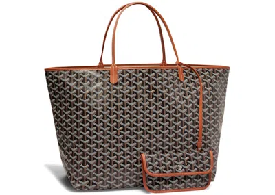 Pre-owned Goyard Women's  Saint Louis Tote Gm In Black/natural