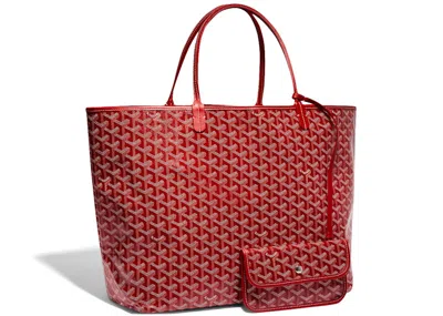 Pre-owned Goyard Women's  Saint Louis Tote Gm In Red