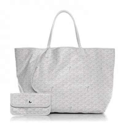 Pre-owned Goyard Women's  Saint Louis Tote Ine Gm White In Multi