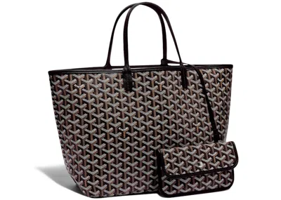 Pre-owned Goyard Women's  Saint Louis Tote Pm In Black