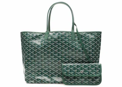 Pre-owned Goyard Women's  Saint Louis Tote Pm In Green