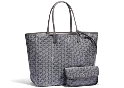 Pre-owned Goyard Women's  Saint Louis Tote Pm In Grey