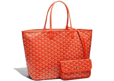 Pre-owned Goyard Women's  Saint Louis Tote Pm In Orange