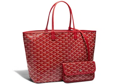 Pre-owned Goyard Women's  Saint Louis Tote Pm In Red