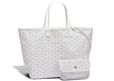 Pre-owned Goyard Women's  Saint Louis Tote Pm In White
