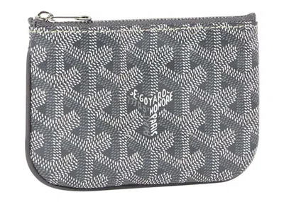 Pre-owned Goyard Women's  Sénat Nano Key Pouch In Grey
