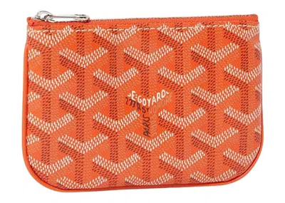 Pre-owned Goyard Women's  Sénat Nano Key Pouch In Orange