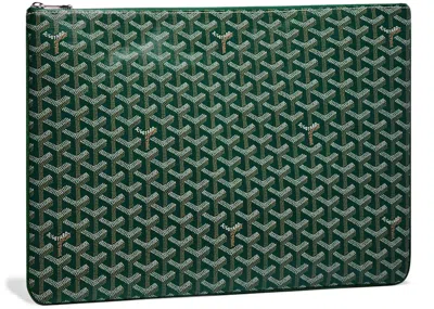 Pre-owned Goyard Women's  Senat Pouch Gm In Green
