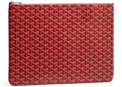 Pre-owned Goyard Women's  Senat Pouch Gm In Red
