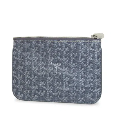 Pre-owned Goyard Women's  Senat Pouch Ine Pm In Grey