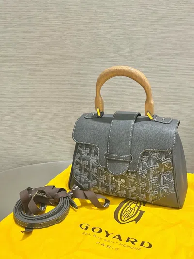 Pre-owned Goyard Women Ine Saigon Souple Mini Bag Brand New With Box, But No Tag In Gray
