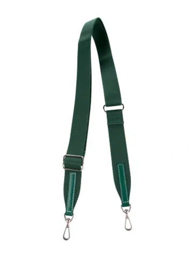 Pre-owned Goyard Woven Bandouliere Sangle Mm Strap In Green