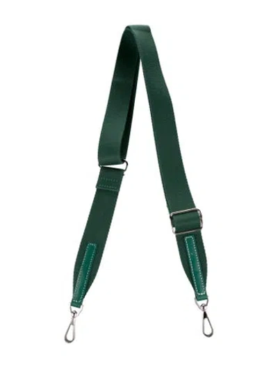 Pre-owned Goyard Woven Bandouliere Sangle Mm Strap In Green