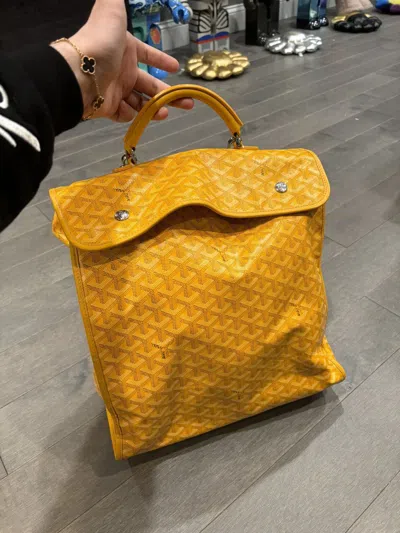 Pre-owned Goyard Yellow Backpack