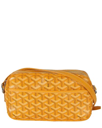 Pre-owned Goyard Yellow Canvas Ine Sac Cap Pm (authentic Pre-loved)