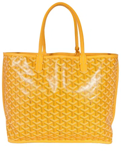 Pre-owned Goyard Yellow Ine Coated Ine Canvas Reversible Anjou Pm (authentic  Pre-loved)