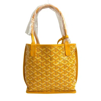 Pre-owned Goyard Yellow Leather Handbag Pouch Tote Bag ()
