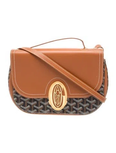 Pre-owned Goyard Ine 233 Bag Pm In Brown