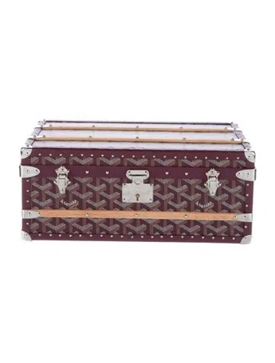 Pre-owned Goyard Ine 352 Case In Burgundy