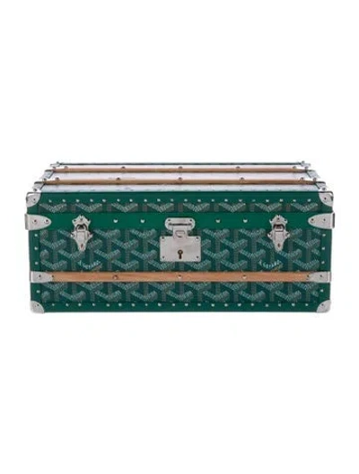 Pre-owned Goyard Ine 352 Case In Green