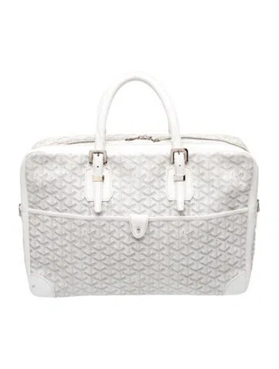 Pre-owned Goyard Ine Ambassade In White