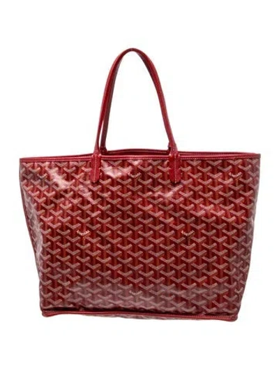 Pre-owned Goyard Ine Anjou Gm In Red