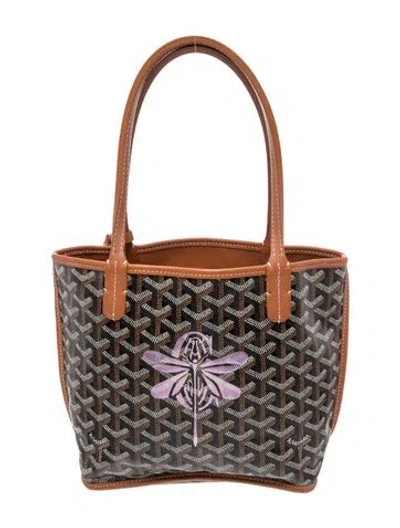 Pre-owned Goyard Ine Anjou Mini 2024 In Black