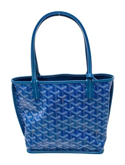 Pre-owned Goyard Ine Anjou Mini 2024 W/ Tags In Blue