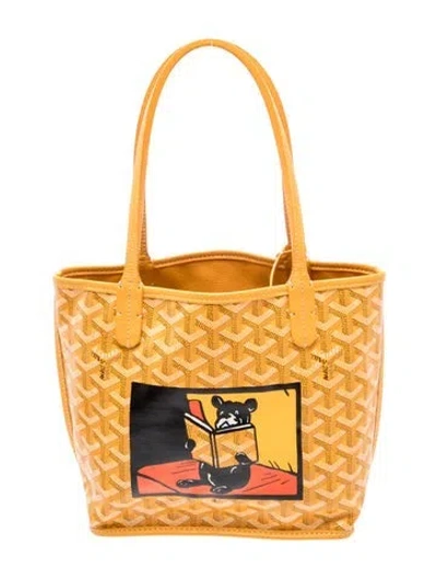 Pre-owned Goyard Ine Anjou Mini In Yellow