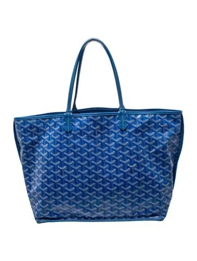 Pre-owned Goyard Ine Anjou Pm In Blue