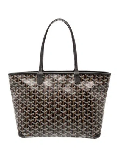 Pre-owned Goyard Ine Anjou Pm In Brown