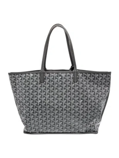 Pre-owned Goyard Ine Anjou Pm In Gray